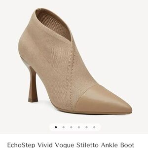 Cosy Island EchoStep Tan Stiletto Ankle Boot Size 5 Nude new in box